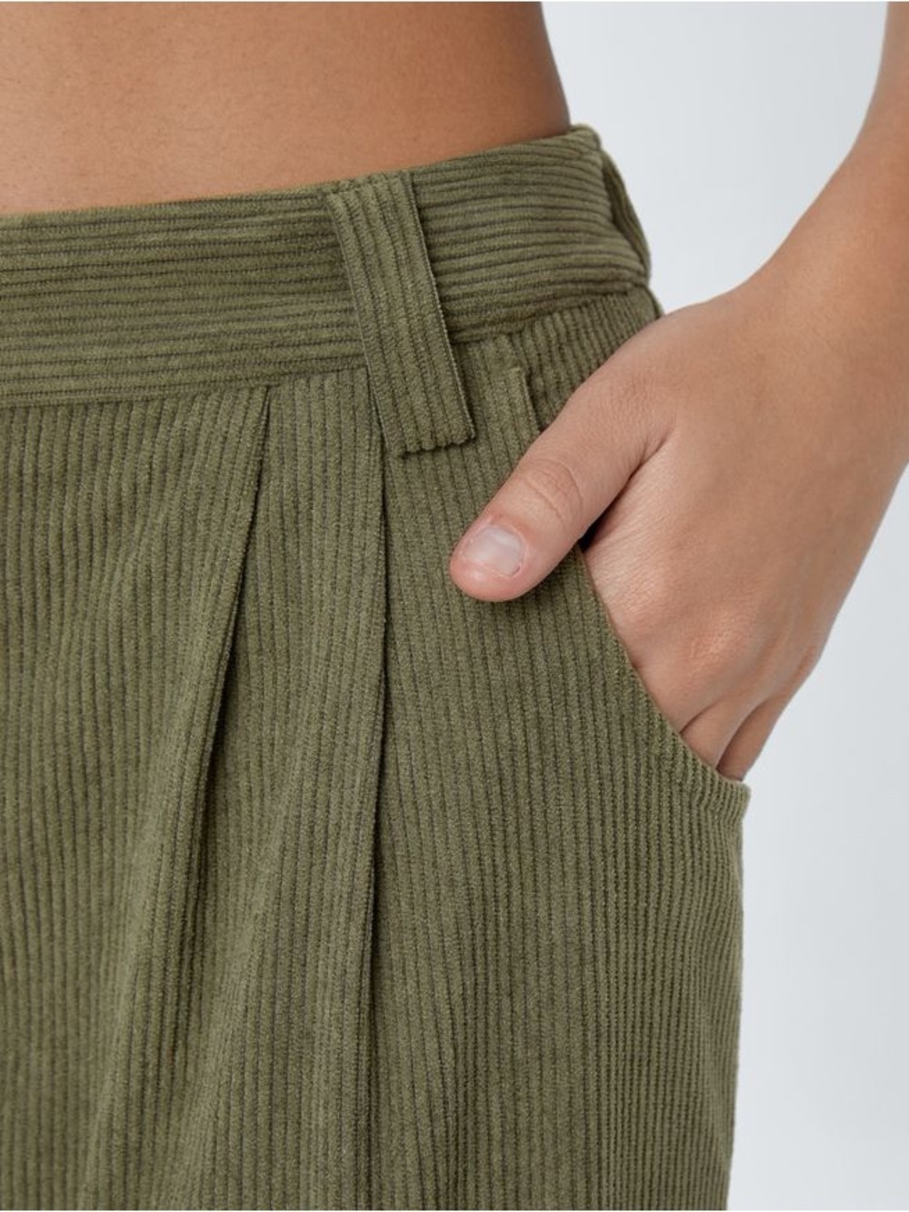 NWT Halara Mid Rise Zipper Pocket Corduroy Casual Pants Size Large - Picture 7 of 13